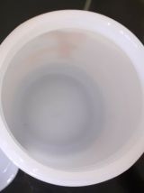Pot En Opaline. " Sels De Bains " Années 50/ 60. Vintage.