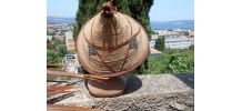CHAPEAU AFRICAIN AUTHENTIQUE VINTAGE RETRO T U MULTICOLORE 