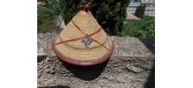CHAPEAU AFRICAIN AUTHENTIQUE VINTAGE RETRO T U MULTICOLORE 