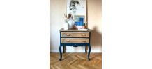 Commode vintage en noyer massif rénovée
