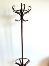 Porte manteau perroquet de bistrot en bois courbé
