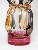 Vase Ion Tamaian vintage en verre soufflé, Roumanie