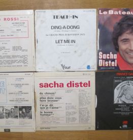 Vinyles 10 Disques 45 Tours - Années 70-80 