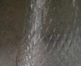 6 anciens verres sans pieds dit "CUL-SEC"