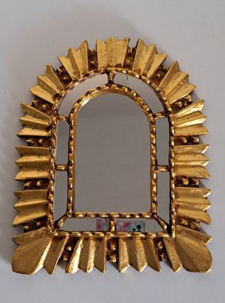 Miroir pare-close  bois doré 