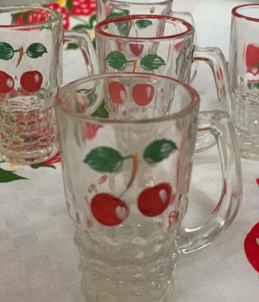 6 verres à liqueur Vintage