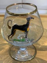 Verres chiens Vintage