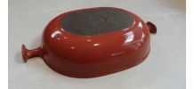 Le creuset plat fonte émaillé 