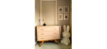 Commode vintage pieds compas
