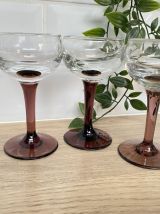 Set de 3 verres à pied 