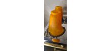   1 Tulipe Art Deco en Pate De verre pour lampe lustre  du s