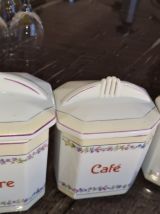 Lot de 6 boîtes alimentaires vintage de taille décroissante 