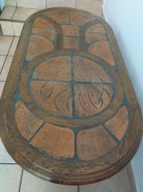 Table basse ovale 