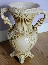 VASE ITALIEN BARBOTTINE PORCELAINE DE CAPODIMONTE