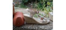 MINELLI ESPADRILLES NEUF T 36 PLATINE SANDALES 