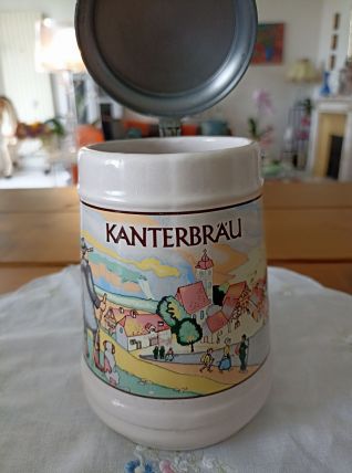Chope à bière ancienne maître Kanter Très belle chope 
