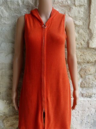 vintage 70s robe sortie bain piscine 