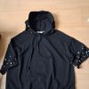 Sweat shirt hoodies pull a capuche noir femme taille 38