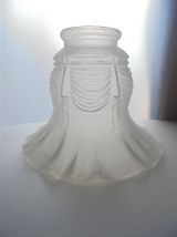Tulipe en verre satiné