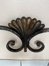 Console louis XV fer et ardoise