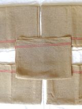 lot de 5 Torchons Lin , vintage
