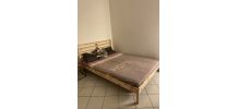 Lit 2 places en bois 