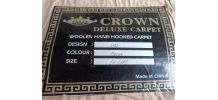Tapis chinois crown deluxe carpet en laine 1980'