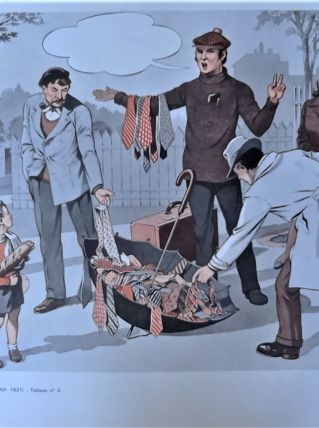 Affiche scolaire  le language spontané 3-4 1973 éditions mdi