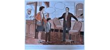 Affiche scolaire le language spontané 9-10 1973 éditions mdi