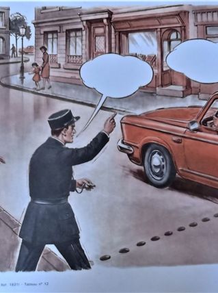 Affiche scolaire le language spontané 11-12 1973 édition mdi
