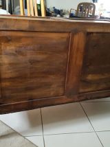 Commode louis XVI acajou plateau marbre
