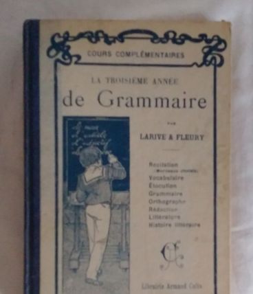 Ancien livre scolaire de grammaire