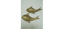 Paire de poissons en laiton