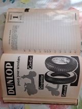 ANCIEN Agenda DUNLOP de 1958 