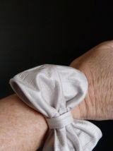 Bracelet cuir noeud papillon