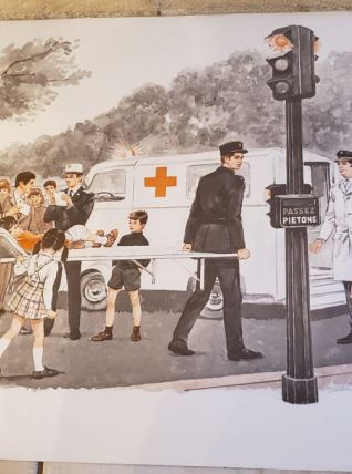 Ancien poster original pédagogique 21C et 22C