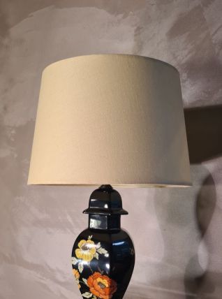 tres jolie lampe asiatique 42x25 avec un abat jour orientabl