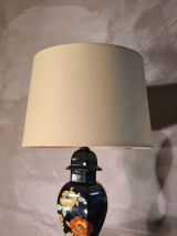 tres jolie lampe asiatique 42x25 avec un abat jour orientabl