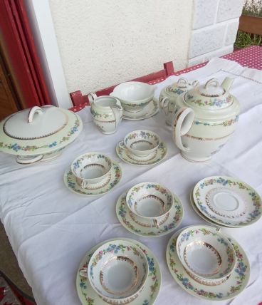 Pièces services porcelaine de limoges années 30