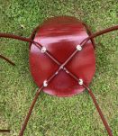 LOT DE 4 CHAISES VINTAGE style "HERMAN"