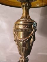 tres belle lampe empire  ,  1960  acier chrome doré  petite 