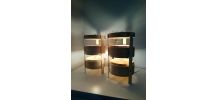 Ensemble de 2 lampes de chevet ou salon en bambou