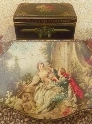 lot de 2 anciennes boite en métal , vintage