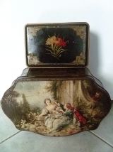 lot de 2 anciennes boite en métal , vintage