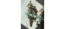 Paire de lampes de calèche