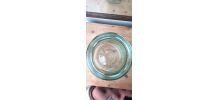 Pot en verre transparent avec des motifs