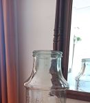  Pot en verre transparent avec des motifs