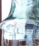  Pot en verre transparent avec des motifs