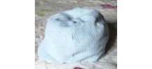 casquette bleue ciel clair enfant bébé années 70 vintage