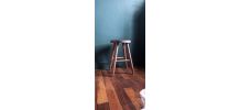 tabouret vintage en bois
